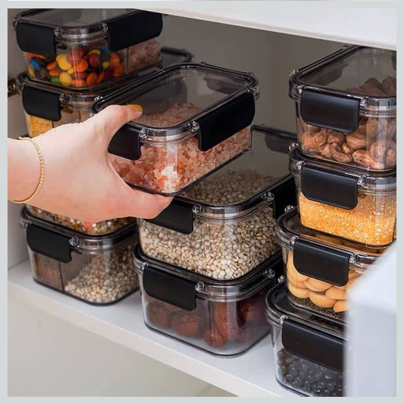 MHome Acrylic 3pc Food Storage Set