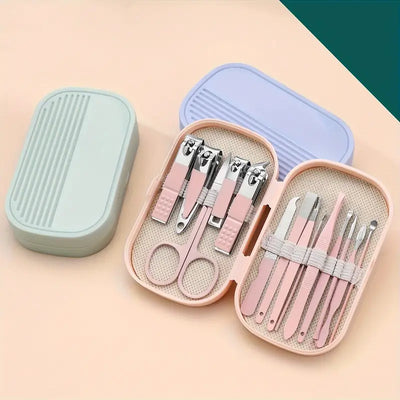 13-Piece Mini Manicure & Pedicure Grooming Kit with Travel Case