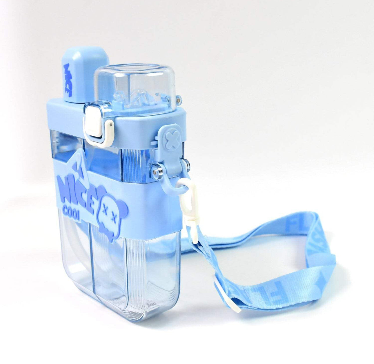Mkids Double-Compartment Children’s Water Bottle – 620ml with Strap