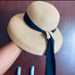 Ladies Big Bow Vintage Straw Sun Hat- Various Colours