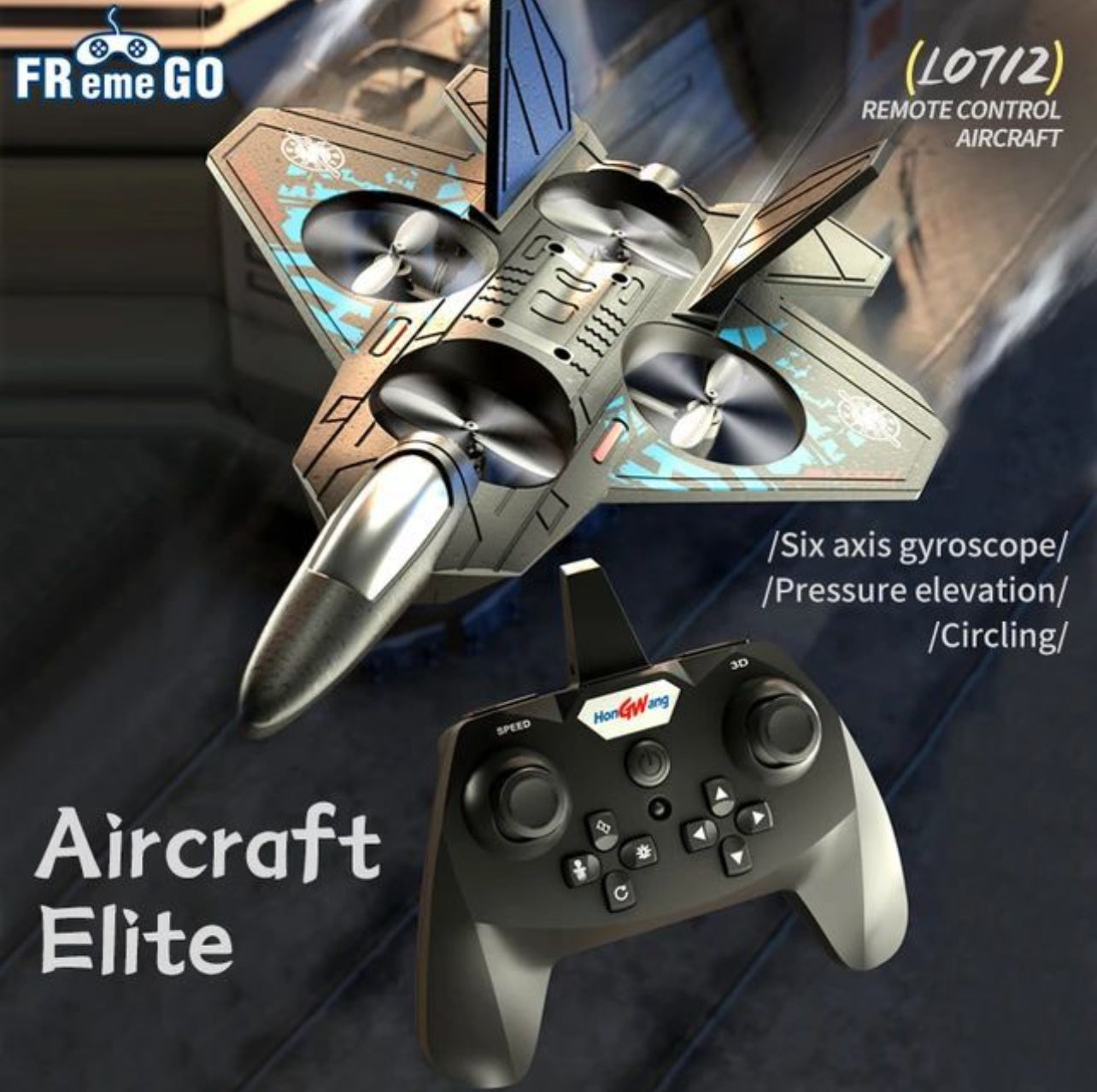 Airplane 6-Axis Gyroscope Hovering Fixed Height Glider Fighter Aircraft