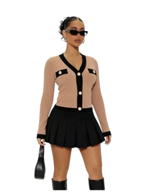 Ladies V-Neck Cardigan-Various Colours