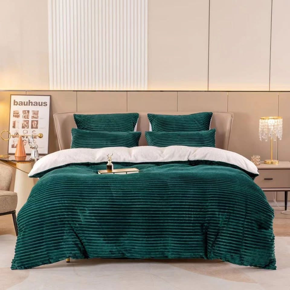 MHome 5pc Corduroy Comforter Set-Various Colours