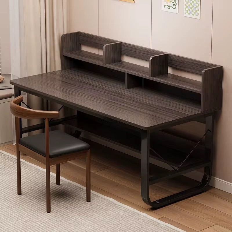 MFURN Simple Bookshelf Computer Desk, Desktop Table, Study Table, Student Home Study Table, Simple Office Desk, Writing Table, Workbench-Various Options