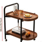 Storage Trolley Cart Removable Side Table with Wheels Multifunctional Storage Organizer for Kitchen Bathroom Living Room Laundry,Utility Rolling Carts 2Tier- Various Options