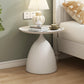 MFurn Modern Bell-Base Side Table Set 2pc- Minimalist Round Design Available In Black or White