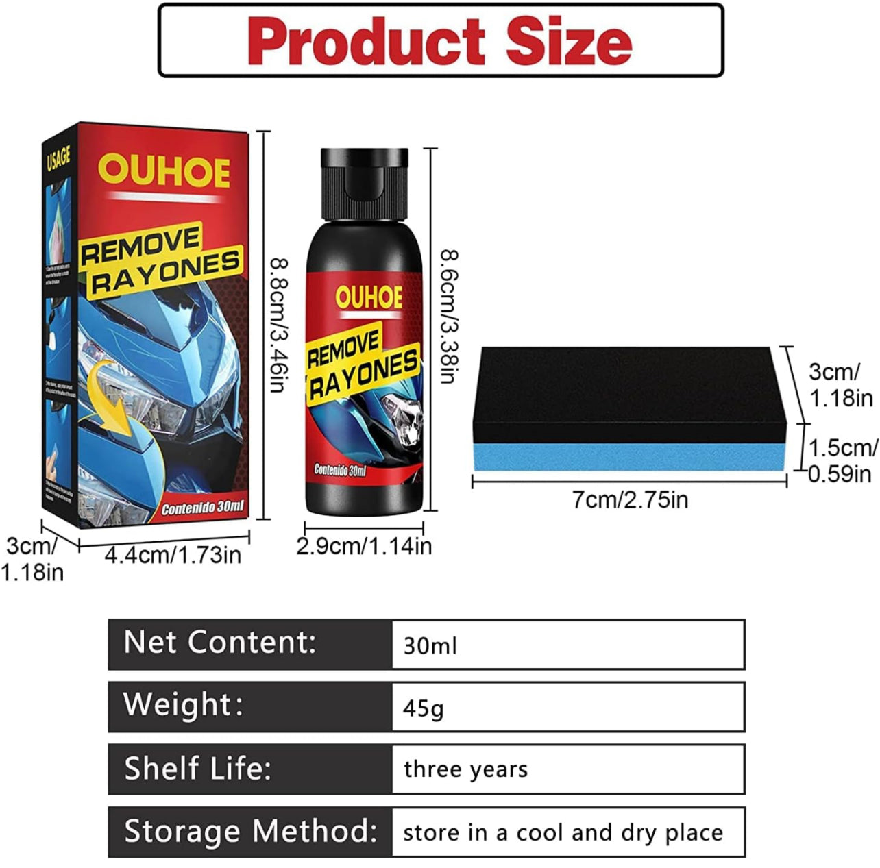 Car Scratch Remover, Scratch Remover Kit for Cars, Car Scratch Repair, Car Scratch Repair Kit, Car Paint Scratch Repair, Easily Repair Paint Scratches, Car Surface Slight Scratch Repair