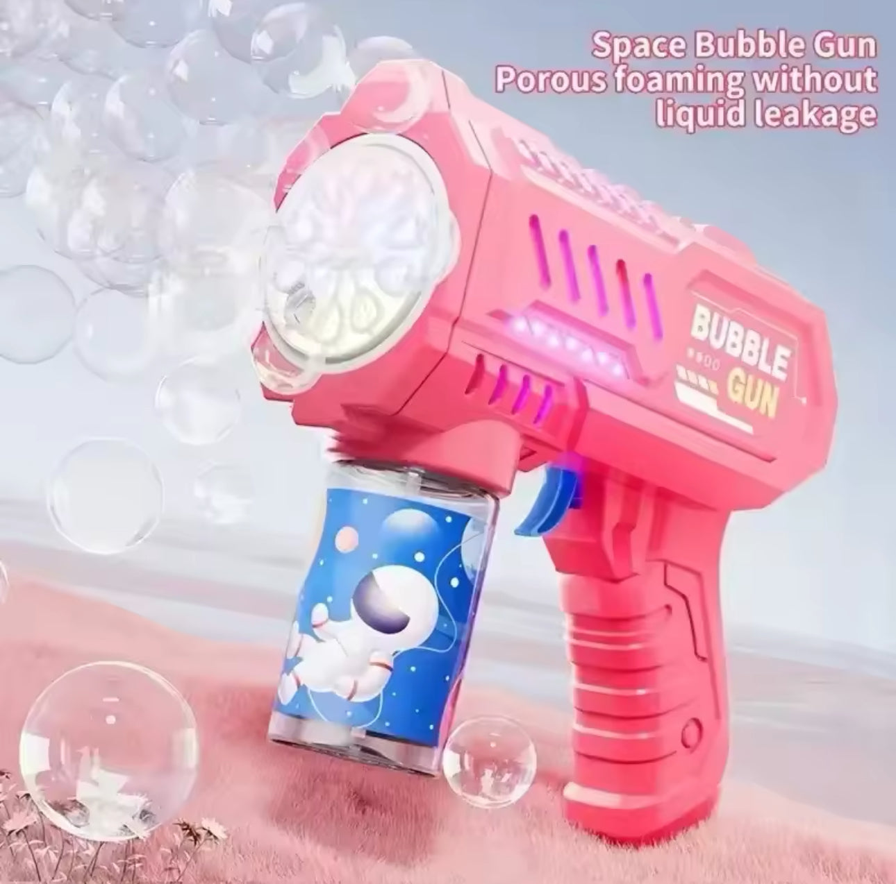 Children Electric Bubble Gun Rocket Soap Automatic bubble machine Kids Summer Outdoor Bubble Blowing Toys for Kids