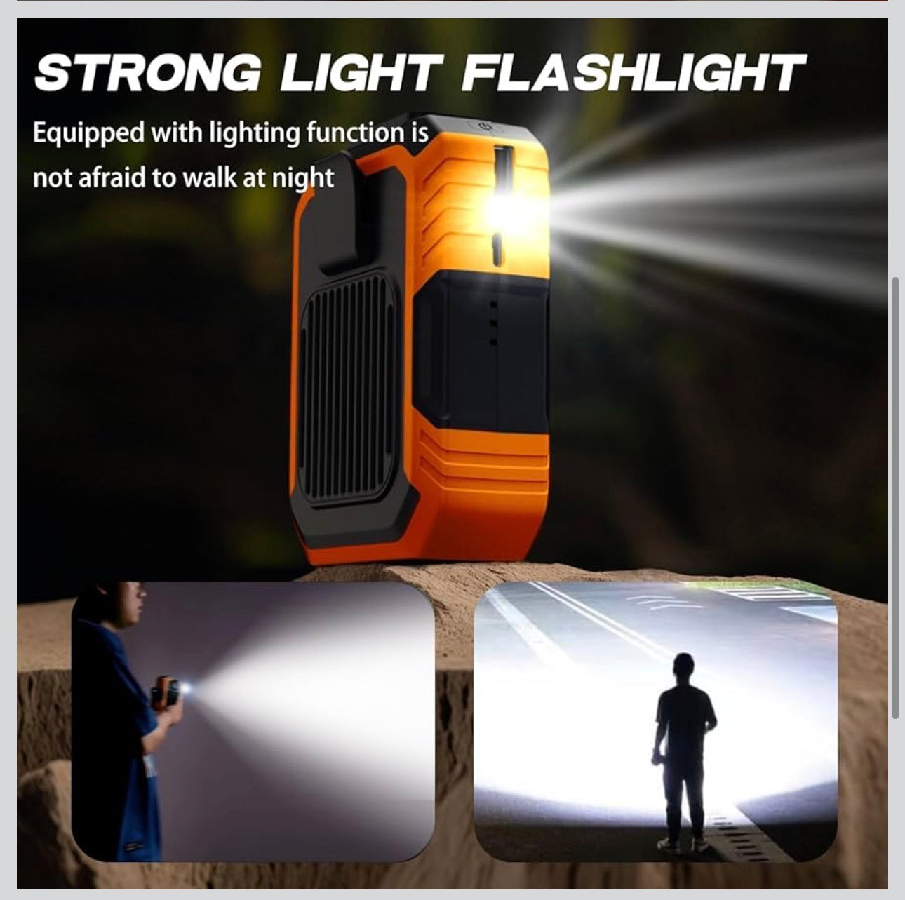 MTech 3-in-1 Portable Fan with Power Bank - USB Charging, 5000mAh Battery, Wearable Neck and Belt Design,Includes Lanyard, Portable Bladeless Waist Fan with Belt Clip - USB Charging, Multifunctional Cooling/Powerbank