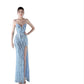 Ladies Floor Length Evening Gown-Various Colours
