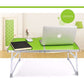 MFurn  Foldable Laptop Table for Bed - Lap Desk & Breakfast Serving Tray- Wood Colour