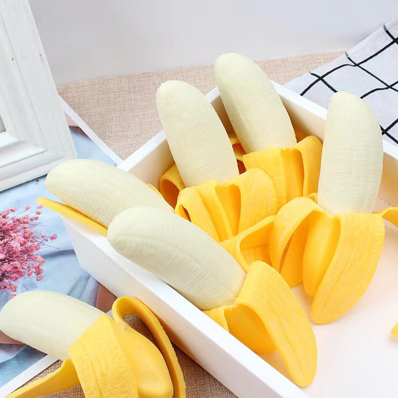 Banana Squeeze Toy, Soft Stretchy Squishy Fruit Fidget