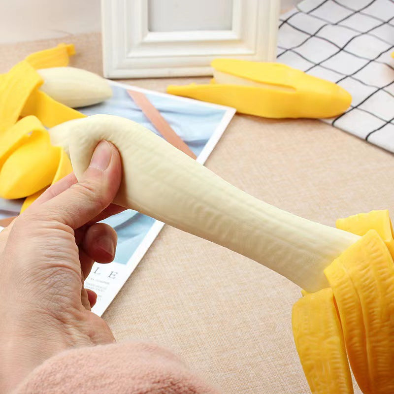 Banana Squeeze Toy, Soft Stretchy Squishy Fruit Fidget