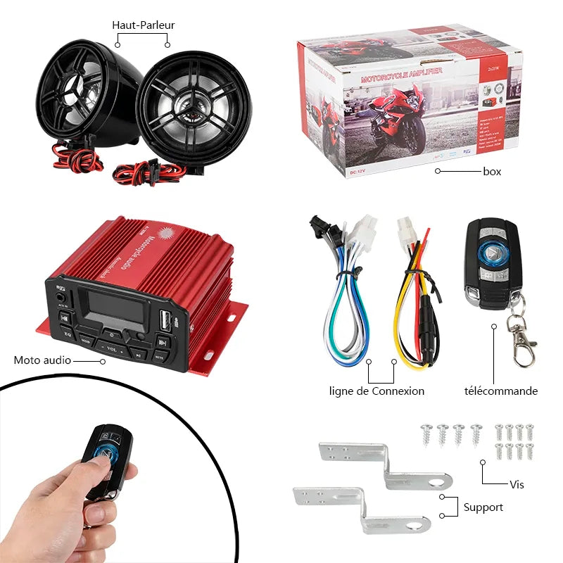 12V Audio Remote Control Motorcycle Sound System – Megamall Online Store
