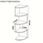 Corner Book Shelf D-Shaped