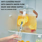 MHome Beverage Dispenser with Tap, Lid & Leather Handle – Clear plastic Dispenser Jar 5.5L