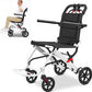 M-Care Ultralight Wheelchair Foldable Lightweight Aluminium Transport Wheelchairs, Extra Narrow With Brake, Travel & Folding Wheelchair
