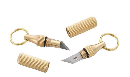 Knife Key Chain Mini Brass Pendant Small Knife Unpacking Artifact Portable Capsule Knife