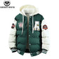 Men’s Windbreaker Drawstring Hooded Puffer Coat-Various Colours