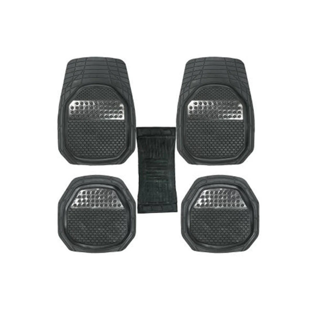 5 Pieces All Car Universal Rubber Floor Mat Set
