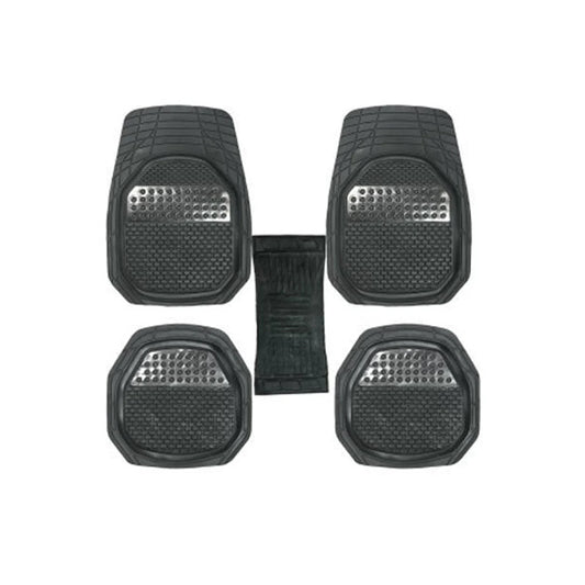 5 Pieces All Car Universal Rubber Floor Mat Set