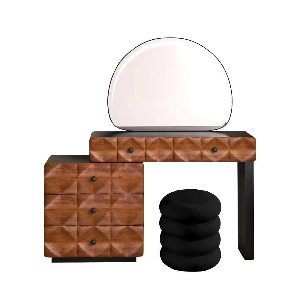 MFURN Contemporary Modern Vanity Set White