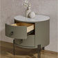 MFurn Modern 2-Drawer Nightstand, Storage Bedside Table for Bedroom, Living Room-Various Colours
