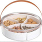 MHome  Serving Platter Set with 5 Compartments, Sectional Snack Tray for Fruits, Nuts, Chocolates, Appetizers, Party Platter
