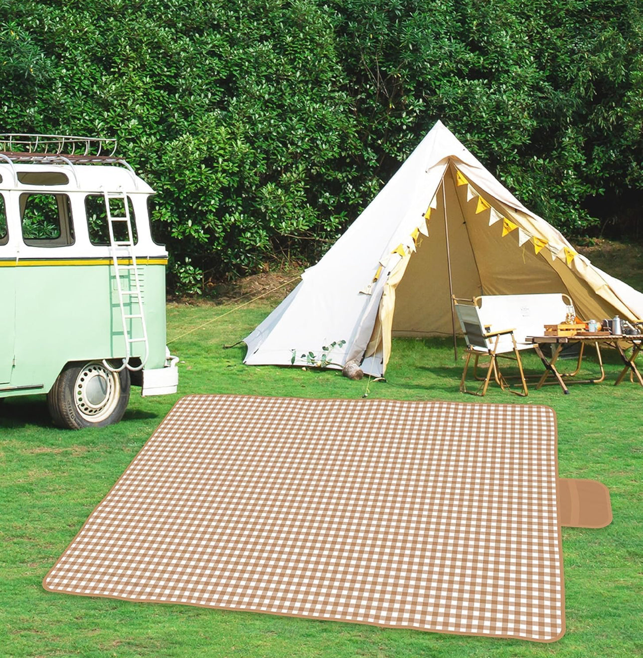 MHome Waterproof Sandproof Picnic & Beach Mat – Large Foldable Outdoor Mat