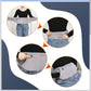 MCare USB Powered Heating Waist Belt, Heating Pad with Hand Pockets, Electric Heated Waist Belt for Period Cramps Body Joints Pain, Three - Level Temperature Control, Grey