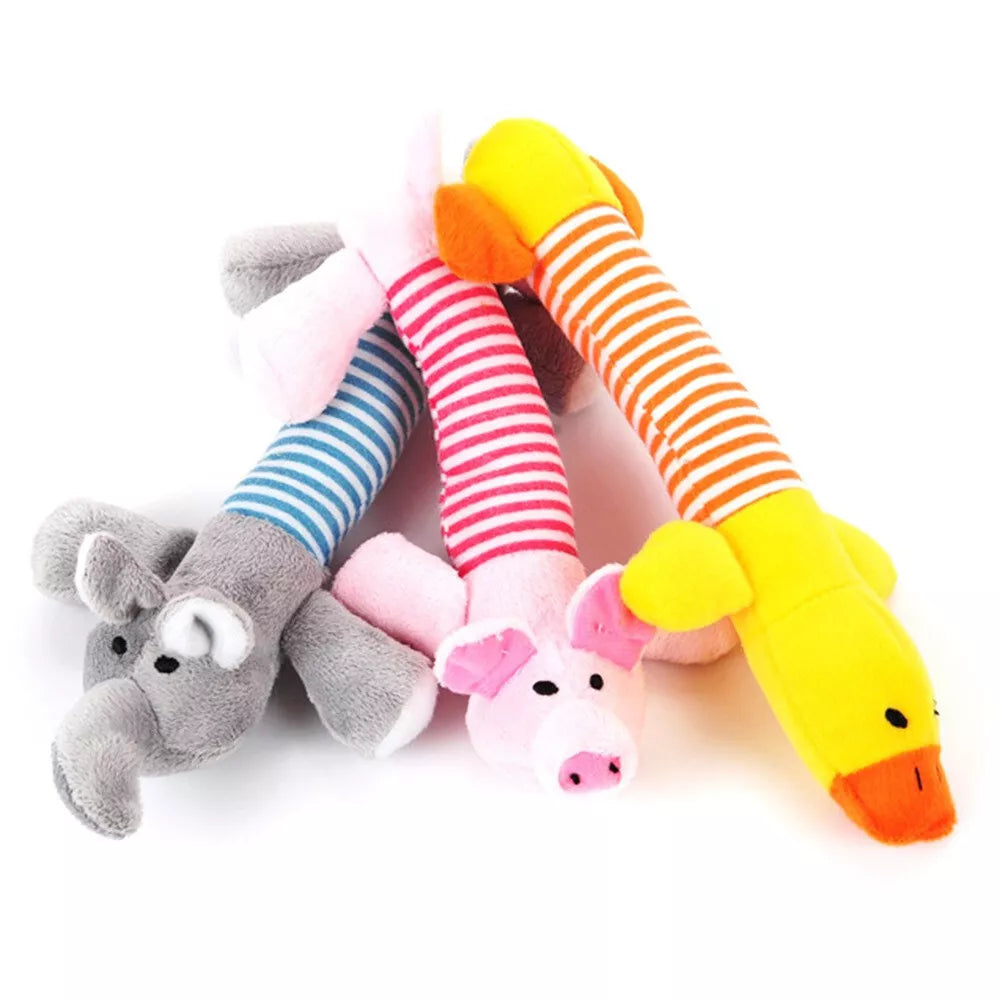Cute Pet Dog Chew Toy  Squeaky Soft Plush Play Sound Puppy Teeth Toys
