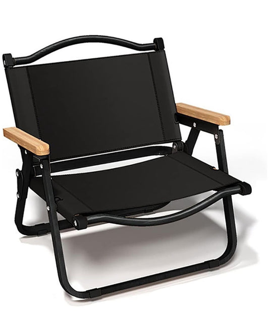 MFurn Black Folding Camping Chair