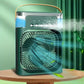 MTech Portable Air Cooler 4-In-1 Mini Mobile Conditioner Fan, Cooling Fan and Humidifier, 7 Colors LED Night Lights 3 Speeds Personal Evaporative Coolers, Conditioning Home Office - Various Options 2pc