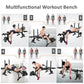 PROSPORTZ Adjustable Weight Bench with Barbell Rack and Leg Developer Multifunctional WeightLifting Bench