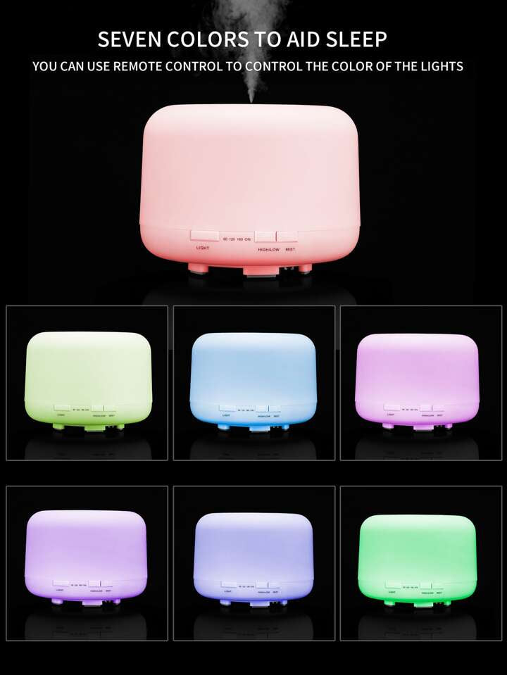 Aroma Diffuser Humidifier Lamp - Warm White 500ml