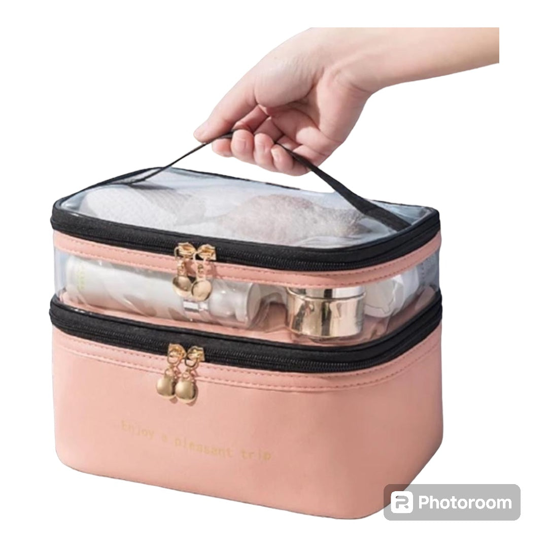 Cosmetic Bag, Double Layer
