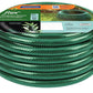 MHome 50m Flex Garden Hose Green PVC Reinforced With 1/2inch Thread Connectors & Nozzle