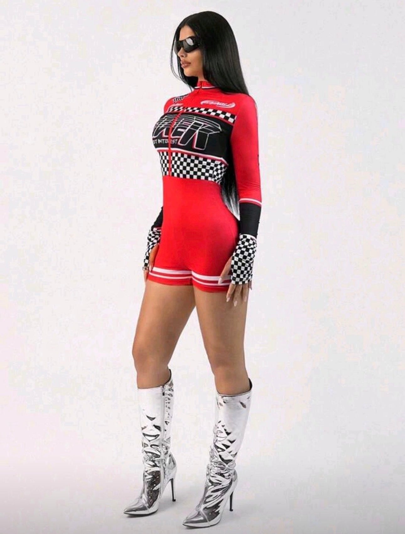 Ladies Sexy Speed Racer Style Bodysuit-Various Colours