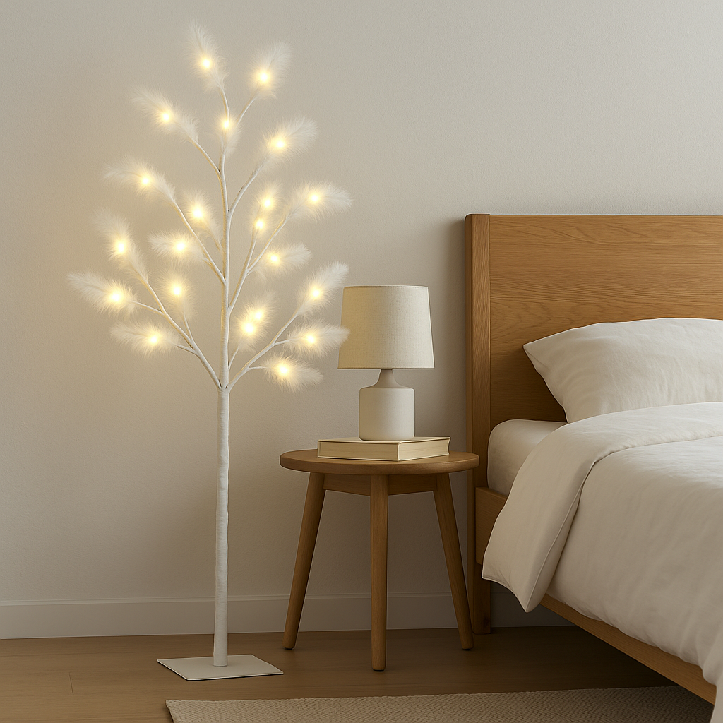ZYF-111 1.2M Feather LED Tree Light – 48 Warm White LEDs
