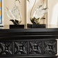 MHome
Figurine, Swan,Crystal, Creative Swan Ornament,With Pedestal, Crystal Cluster. 3pc Set
