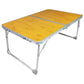 MFurn  Foldable Laptop Table for Bed - Lap Desk & Breakfast Serving Tray- Wood Colour