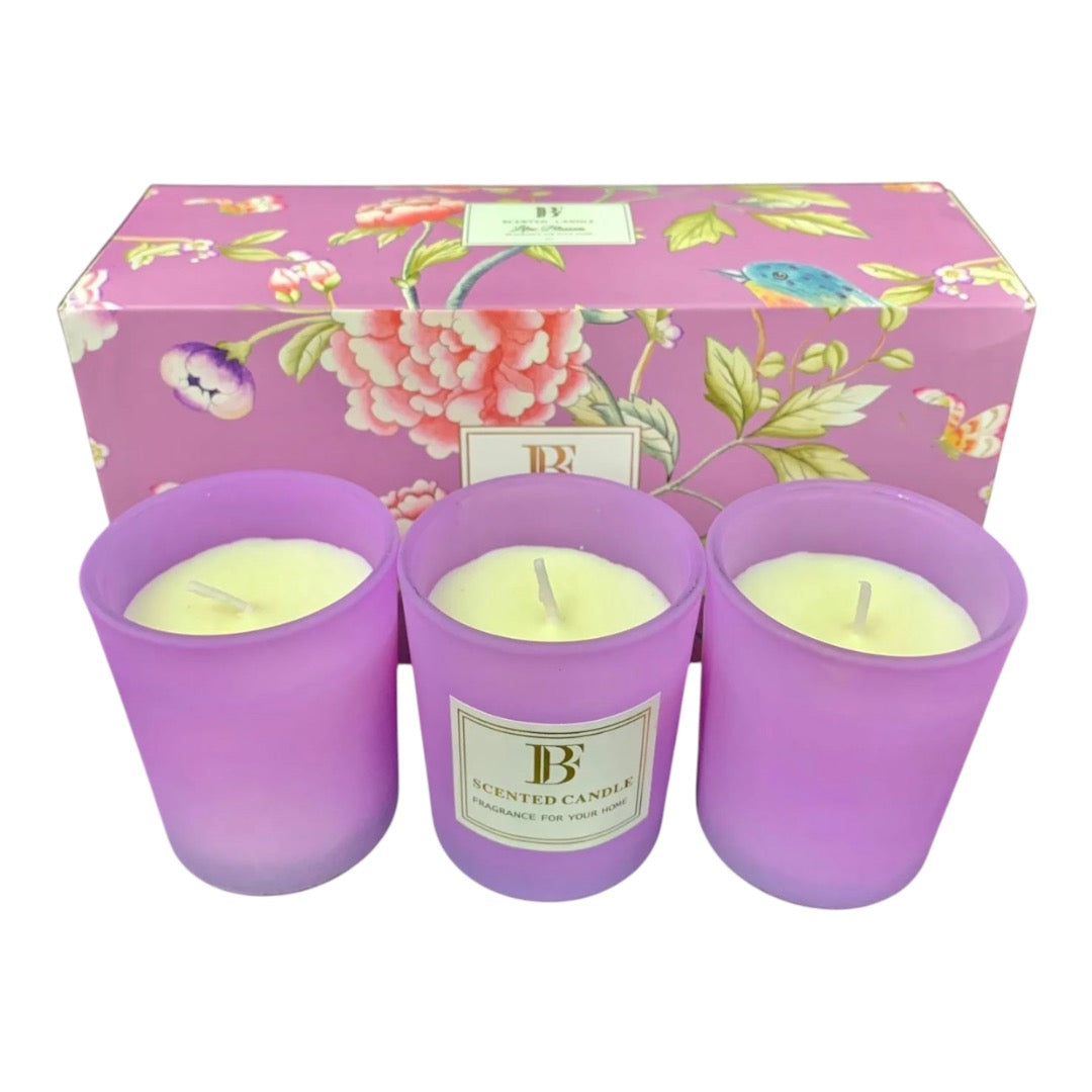 Scented Candle Set 3pc Various Options