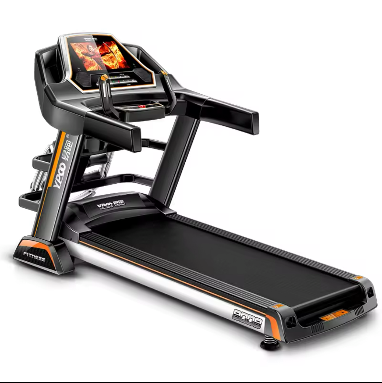 Pro-Sportz 8008 (F88) Semi-Commercial Folding Treadmill – 3.5HP Motor, 7” HD TFT Screen, Auto Incline &amp; Multifunction Training Kit