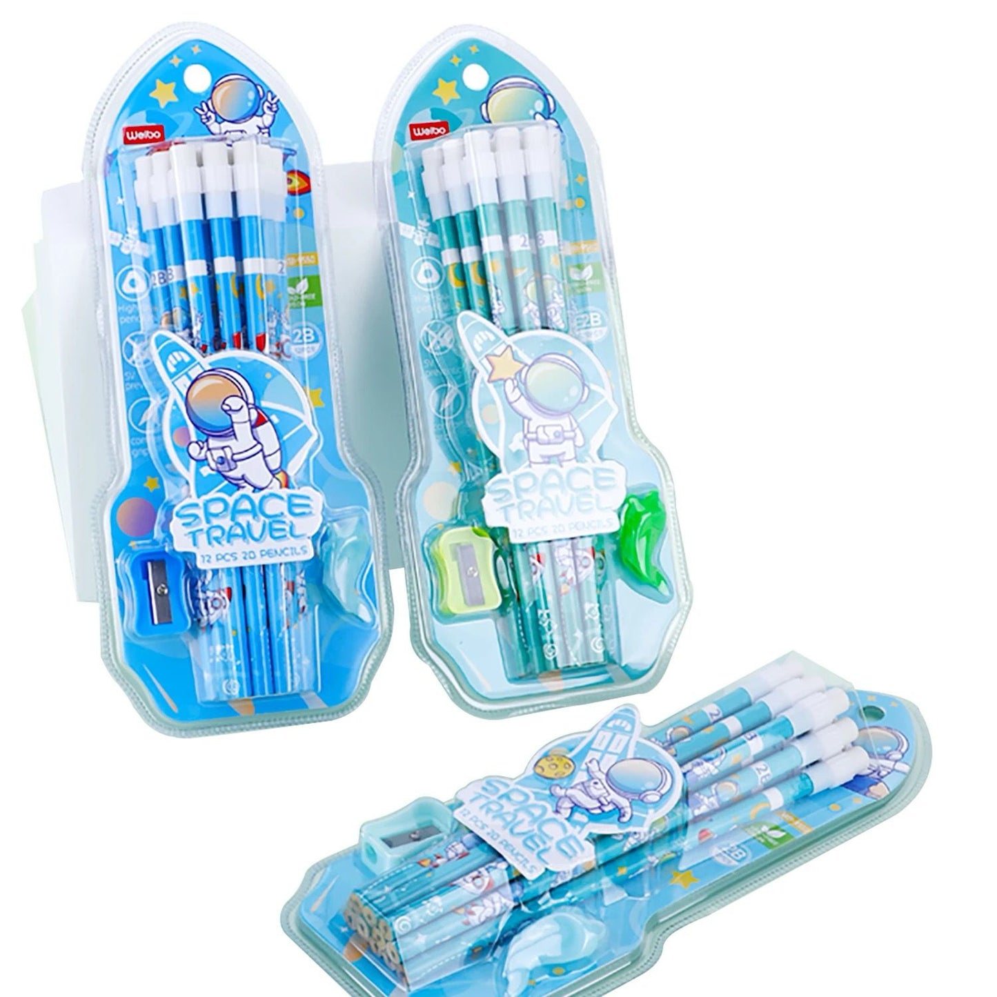 High Quality Cartoon Theme 12pcs Pencils With Eraser