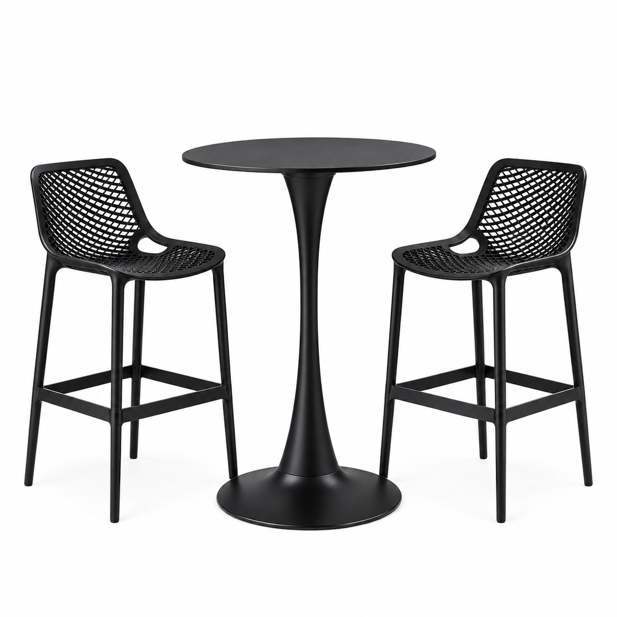 MFurn Tulip Style Bar Table and Stool Combo Set