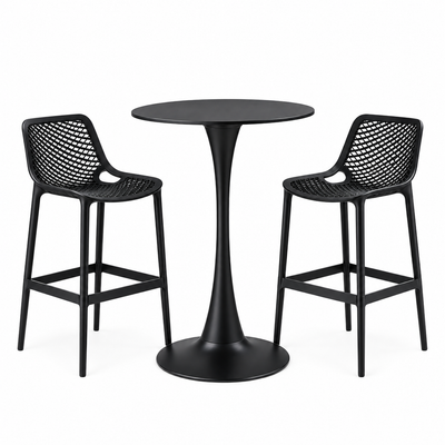 MFurn Tulip Style Bar Table and Stool Combo Set
