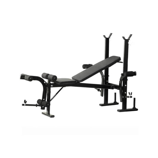 PROSPORTZ Adjustable Weight Bench with Barbell Rack and Leg Developer Multifunctional WeightLifting Bench
