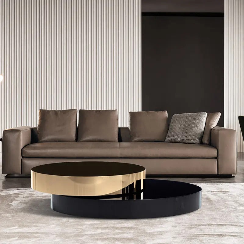 Minimalist Italian Style Centre Table Nesting, Round Rotating Table-Various Options