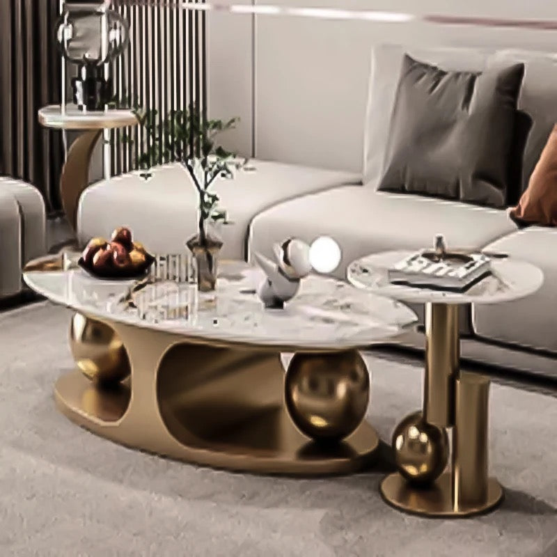Modern Luxury Nordic Style Coffee Table Set 2pc