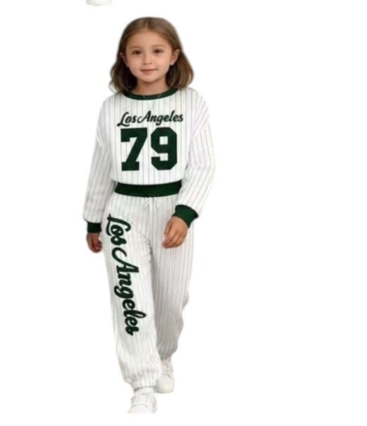 Kids Leisure 2pc Tracksuits For Girls-Various Colours